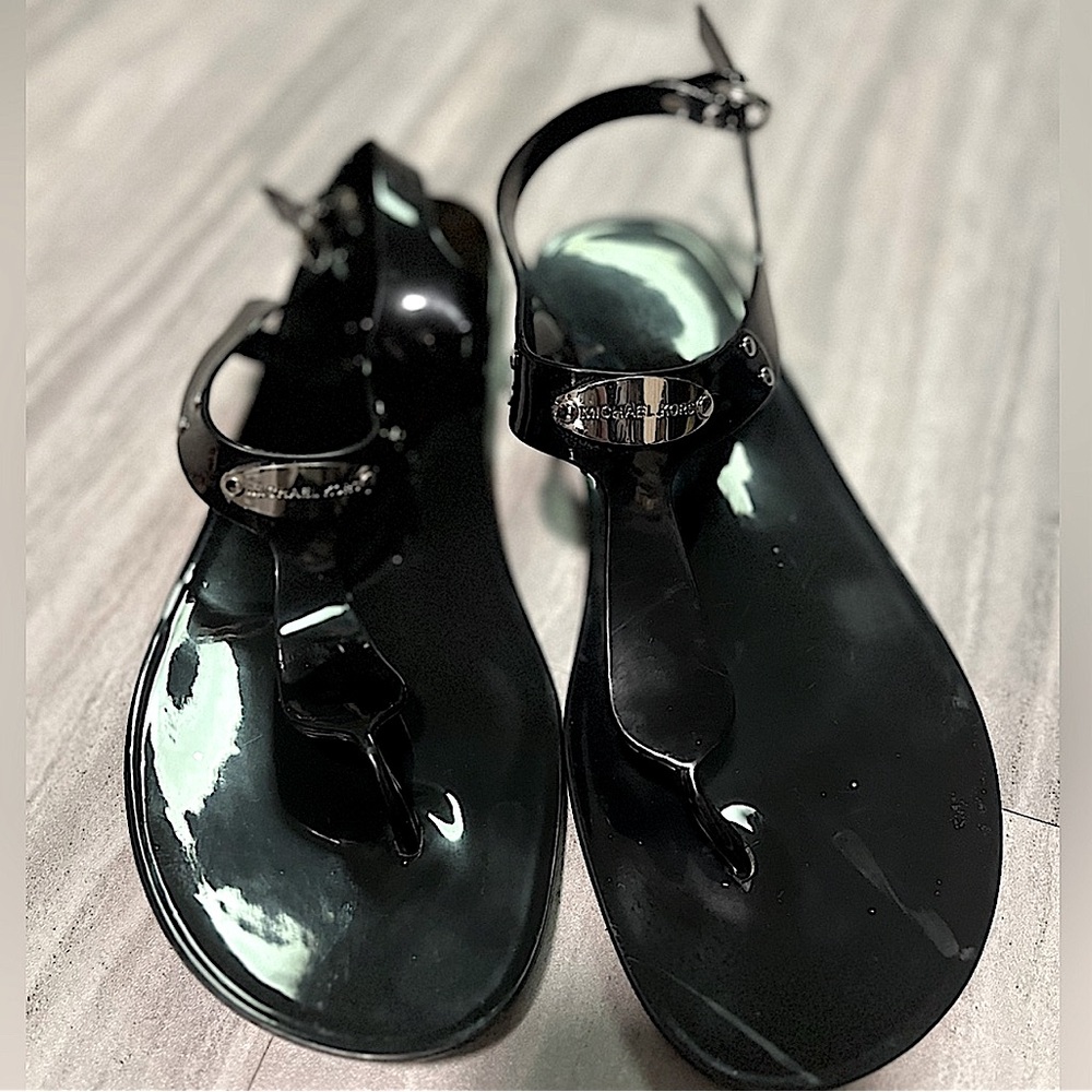 Michael Kors Jelly Sandals, Black sz10